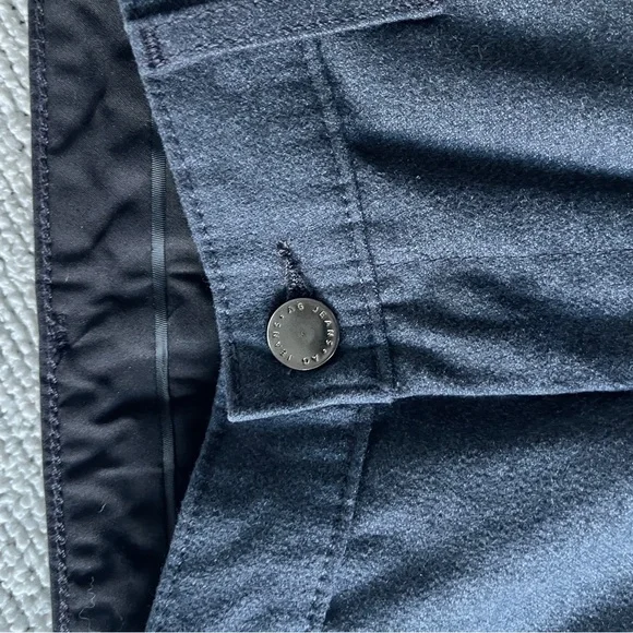 AG JEANS LOS ANGELES women’s work cropped pants grey navy 26 - Picture 7 of 10